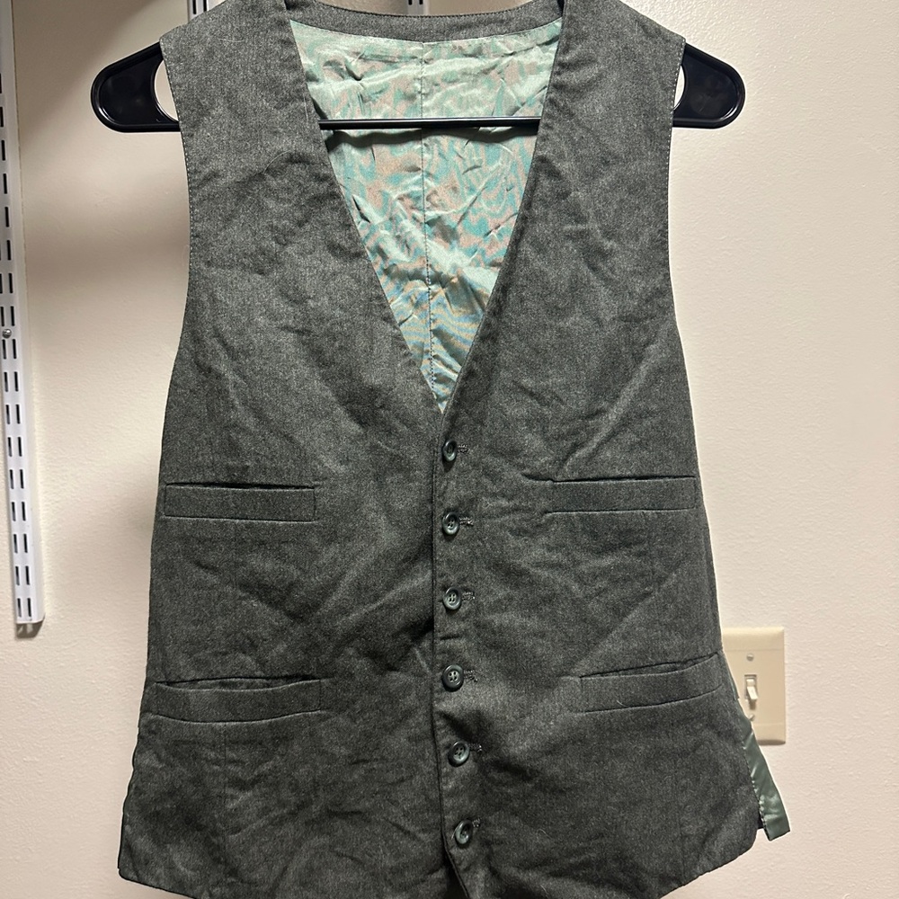 Green Button-Up Vest
